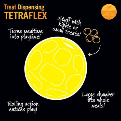 Starmark Treat Dispensing Tetraflex Dog Toy Medium - size: Medium