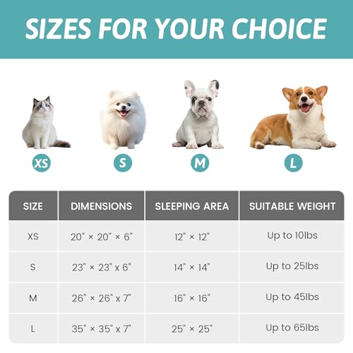 Dog Bed with Hooded Blanket, Round Fluffy Anti-Anxiety Pet Bed for Small Dogs & Medium Dogs, Cozy Donut Cuddler with Machine Washable Faux Fur & Anti-Slip Bottom(26"×26"×7",Grey) - color: Grey, size: 26"×26"×7"