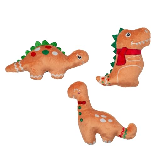 Fringe Studio Pet Toy, Baking Spirits Bright Christmas Cookies Plush Dog Toy 3 Piece Set, PetShop Collection (662143) - color: Baking Spirits