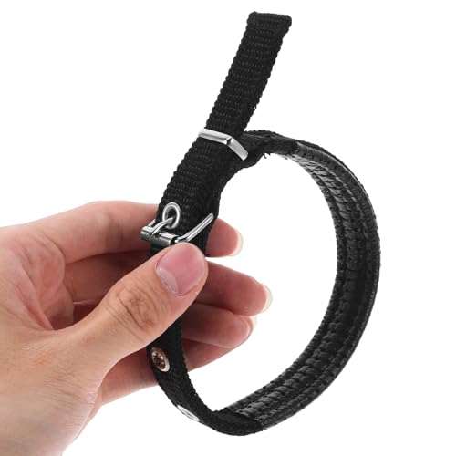 Abaodam Adjustable Soft Foam Padded Pet Collar with Alloy Buckle, Size S Black Dog and Cat Neck Strap for Comfortable Wear, Suitable for Puppies and Kittens