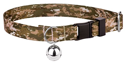 Country Brook Petz - Desert Viper Camo Cat Collar - Camouflage Collection Featuring Rugged Designs - color: Desert Viper Camo