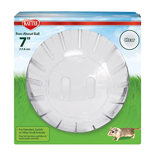 Kaytee 7" Clear Run-About Exercise Ball For Pet Hamsters & Gerbils - color: Clear, size: 7"