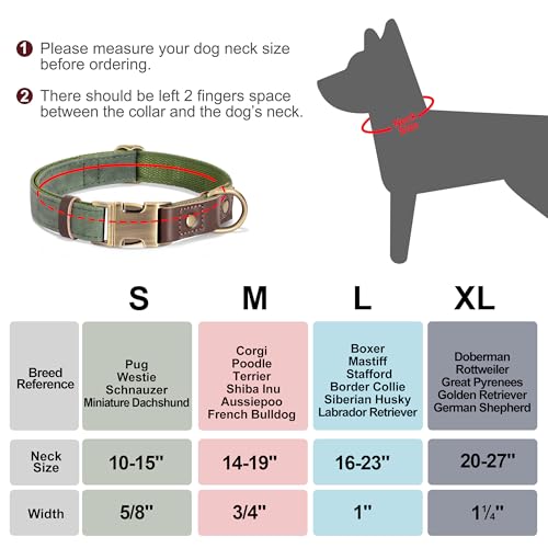 Personalized Dog Collars, Custom PU Leather Dog Collar with Name&Phone Number, Engraved Dog Collar for Medium Dogs, Adjustable Durable Collar with Quick Release Metal Buckle, Denim Blue,M - color: Denim Blue, size: M: Neck 14-19", Width 0.8"