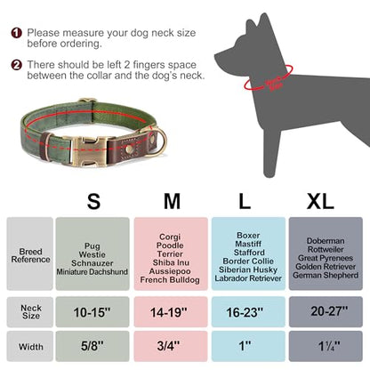 Personalized Dog Collars, Custom PU Leather Dog Collar with Name&Phone Number, Engraved Dog Collar for Small Dogs, Adjustable Durable Collar with Quick Release Metal Buckle, Denim Blue,S - color: Denim Blue, size: S: Neck 11-15", Width 0.6"