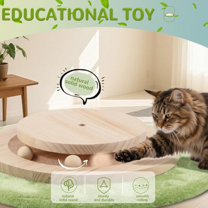 45'' Extra Tall Cat Scratching Post for Large Cats,3.5Inch Natural Sisal Scratcher with Solid Wood Base,Stable Cat Scratch Post with Interactive Toy,Self Groomer,Climbing Pole for Full Body Stretching - color: green-45inch