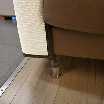 Cat Scratch Furniture Protector with Natural Sisal for Protecting Couch Sofa Chair Furniture,Couch Protector from Cat Claws 23.6L''*19.7W'' (Brown, Right Handed) - color: Brown