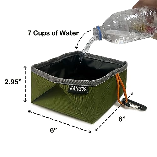 Travel Dog Bowls, 2 Pack 60oz Collapsible Dog Bowls, Portable Food and Water Bowls for Walking, Camping, and Traveling, Suitable for Food and Water