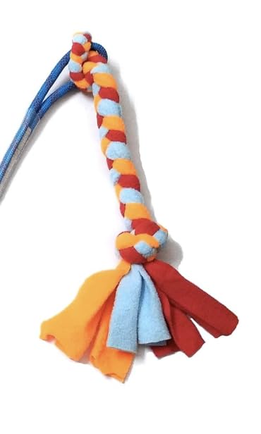 Interactive Flirt Pole Toy for Dogs – Agility Training & Exercise Chase Stick, Durable Tug Teaser Wand with Strong Rope Lure, Outdoor Play Toy for All Dog Sizes (35-Inch Pole)
