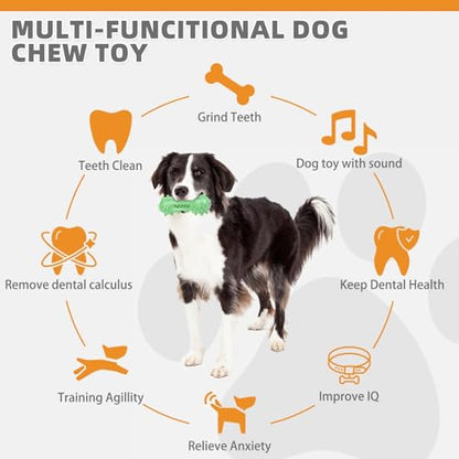 KOOLTAIL Floating Dog Toys for Swimming Pool,Summer Bumper Toy for Water,Indestructible Dog Toothbrush Chew Toy,Interactive Training Squeaky Toys for Aggressive Chewers Small Medium Large Dogs,Green - color: Green