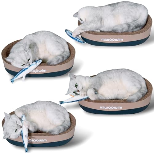 miwoowim 6 PCS Cat Fish Toy Soft and Durable,Cat nip Toy with Catnip Inside, Kicker Toys for Indoor Kitten Exercise,Kitty Teething Chew Toy (6 Sauries)