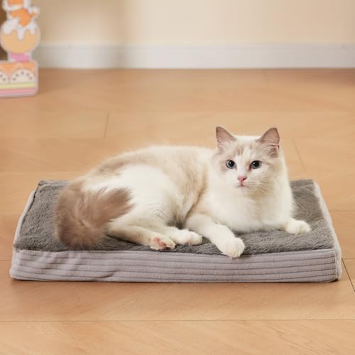 Self Warming Cat Bed Self Heating Cats Puppies Mat Pet Pad for Indoor Outdoor Pets with Non-Slip Bottom Washable (20x16 Inch) - size: 20x16 Inch