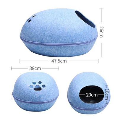 Cozy Cat Bed, Removable Pet House for Cats, Breathable Puppy & Cat Pet Supplies(B)