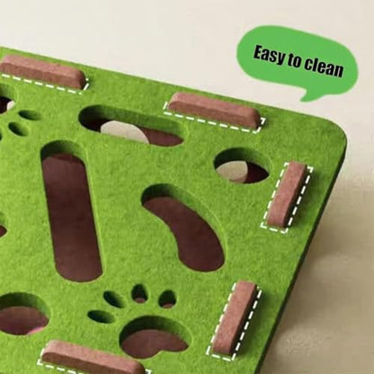 Cat Scratch Puzzle Enrichment Box, Cat Nail File Enrichment Box with Balls, Interactive Cats Scratches Puzzle Boxs - Bite & Scratch Resistant, for Indoor Bored Cats Scratching Hunting (Green-B) - color: Green-B