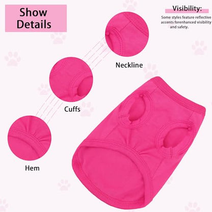 Expressive Cotton Dog Apparel: Soft, Lightweight Puppy Shirt Vest for Small and Medium Dogs, Featuring The Playful 'Cute but Psycho' Slogan Print Rose Red XX-Small - color: Rose Red, size: XXS-(1~3lb) | Chest(~11.8")