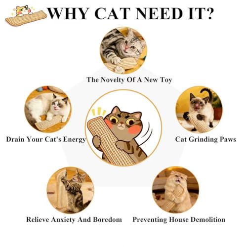 Catnip Chew Toy, Cat Toys Pack of 5 with 3 Lamb-Scented Wool Balls, Interactive Catnip Chew Toy, Soft Sisal Material, 6000mg of Catnip, Suitable for Indoor Scratching, Chewing, and Teething