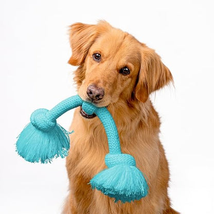 Playology Dog Toys | Dri-Tech Rope Toy Tug of War Rope for Aggressive Chewers | Jumbo Peanut Butter Scented Toy - Easy to Clean and Made from Non Toxic Materials - size: Jumbo, style: Peanut Butter