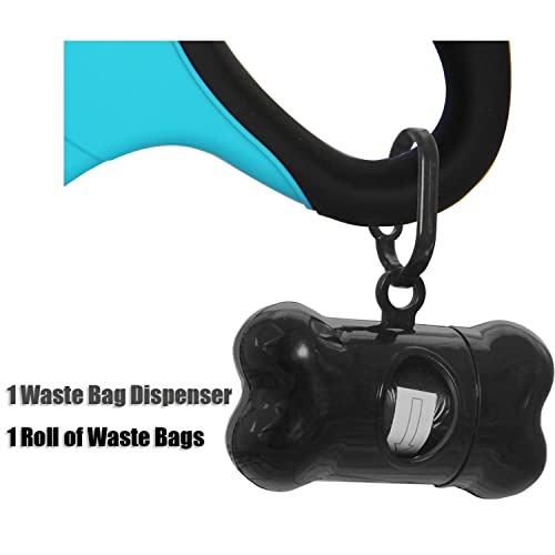 16 ft Retractable Dog Leash for Large Dogs up to 44 lbs,Tangle-Free Nylon Tape,Blue M - color: blue, size: Medium