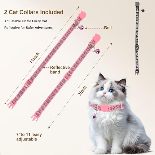 Cat Litter Mat XL Extra Large 40" x 28" Coverage | Waterproof Litter Trapping Mat for Litter Box | Deep Groove & Raised Edges, Easy Clean, Non-Slip Kitty Mat + Bonus Cat Collar