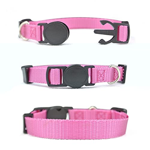 Puppy ID Collars,15 PCS Identification Soft Nylon Puppy Collars, Adjustable Breakaway Safety Whelping Litter Collars for Newborn Puppies Kitten – Set of 15 (Round Button S (Pack of 15)) - size: Round Button S (Pack of 15)