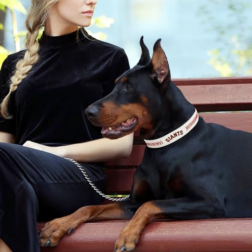 MLB Dog Collar SAN Francisco Giants New Signature PRO PVC-Leather Premium Pet Collars Extra Tough & Durable! Super Stylish! Size: Small Adjustable 12-15" Length x 0.75" Width - color: San Francisco Giants, size: Small