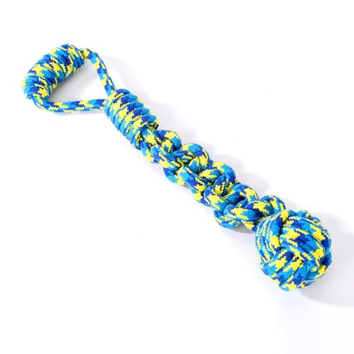 MQUMD Dog Rope Toy, Indestructible Cotton Ropes Dog Toy, Dental Cleaning and Teeth Care Dog Toy, Heavy Duty Dog Chew Toy, Interactive Tug of War Pet Toy for Large & Medium Dog