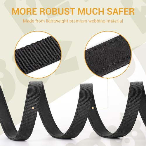 Hands Free Dog Leash, Heavy Duty Waist Leash for Dog Walking Running, Adjustable Multi-Function 9.8FT Long Dog Lead No Pull for Dogs, Professional Tangle Free Dog Training Lead - color: Adjustable-Black