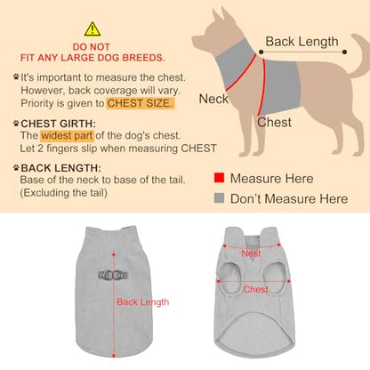 BEAUTYZOO Small Dog Sweater Fleece Vest Winter Jacket, D-Ring Leash Attachment for XS S Puppy Medium Sized Breeds Dogs, Cold Weather Dog Clothes Windproof Keep Warm, Christmas Red Plaid XS - color: RED BUFFALO PLAID, size: X-Small
