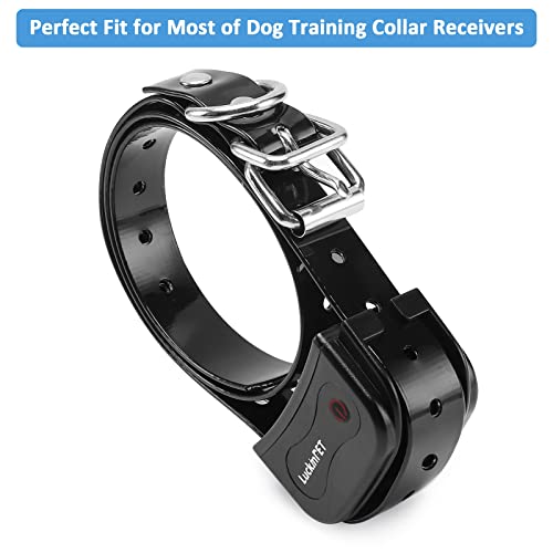 Replacement Collar Strap, Compatible with Petsafe,PATPET,Sportdog,Garmin,Dogtra,etc Most Training Collar/Fence Reciever, 3/4',Adjustable,Metal Buckled,Waterproof (Black Pack2) - color: Black Pack2