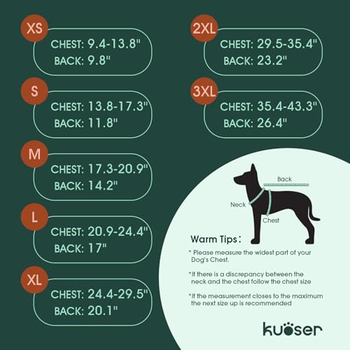 Kuoser Dog Winter Coat, Reversible Dog Jacket, Warm Doggie Coat British Style Puppy Cold Weather Vest, Windproof Pet Clothes Vest for Small Dogs, Red S - color: Red+Blue, size: S (Chest Girth: 13.8-17.3'')