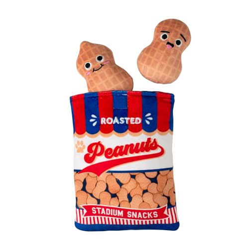 Fringe Studio Plush Dog Toy, Hide & Seek Burrow 3 Pieces Set, NUT-in BUT Fun, Pet Shop Collection (289243) - color: Nut-In But Fun