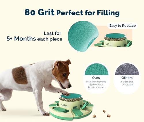 File Toy with 4 Non-Slip Pads| Dog Treat Puzzle | Slow Feeder Dog Puzzle Toy