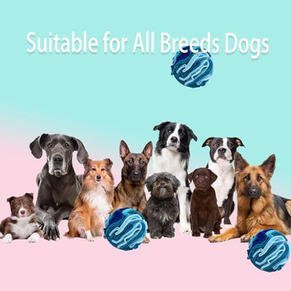 Dog Snuffle Ball, Dog Treat Toys Interactive Sniff Ball, Dog Enrichment Snuffle Ball Dog Puzzle Feeder for Exercise,Sniff Training& Slow Feeding (Blue, 15cm) - color: Blue