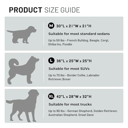 ZOMISIA 42 Inch Collapsible Dog Crate for Extra Large Dogs - XL Dog Travel Crate Portable with Breathable Mesh Windows, Soft Sided Dog Kennel Foldable for Indoor and Outdoor, Grey - size: 42.0"L x 28.0"W x 32.0"H