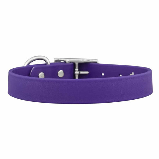dogIDs Waterproof Soft Dog Collar - Odor Resistant, Safe, Comfortable, Durable, Adjustable, Made in The USA - Purple, 1 in X 16 in (Fits Neck Sizes: 15-19 in) - color: Purple, size: 1 in X 16 in (Fits Neck Sizes: 15-19 in)