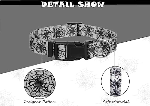 Medium Dog Collar Halloween Pack of 2, Breakaway Dog Collar for Holiday - color: Halloween, size: M