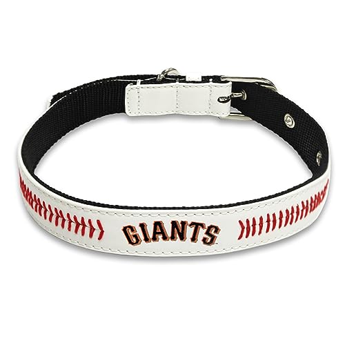 MLB Dog Collar SAN Francisco Giants New Signature PRO PVC-Leather Premium Pet Collars Extra Tough & Durable! Super Stylish! Size: Small Adjustable 12-15" Length x 0.75" Width - color: San Francisco Giants, size: Small