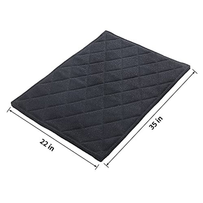 HOMBYS Chew Proof Dog Crate Pad Mat, 22"x35" Indestructible Kennel Pad for Aggressive Chewers, Durable and Water Resistant Teething Puppy Crate Mats for Dogs Cages - size: Medium(35" L x 22" W)