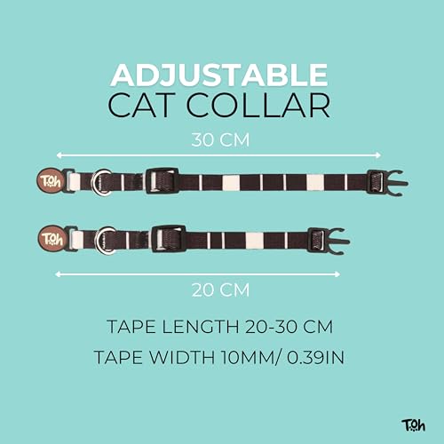 Breakaway Cat Collar – Stylish & Safe Adjustable Kitten Collar Breakaway – Cute Collar for Kittens & Cats – Soft Pet Collar for Girls & Boys – Cat Accessories, Blue - color: Blue