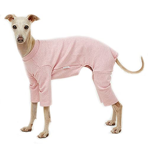 Basic Dog Pajamas Pastel Durable and Elastic Dog Onesie Apparel Outfits Doggie Jammies (X-Small, Pink) - color: Pink, size: X-Small