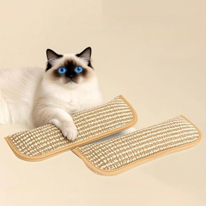 Premium Catnip-Infused Pillow: Dual Hemp Rope Cat Chew Toys for Teething, Play & Stress Relief (2-Pack)
