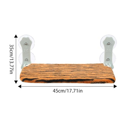 Cat Window Bed,Cordless Foldable Breathable Cushion Seat | Window Cat Bed with Strong Suction Cup | for Small Medium Large Sized Pet Kitten Sleep Rest Home Indoor Living Room Sill
