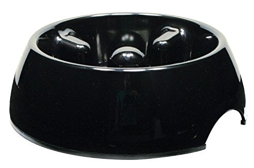 Hagen Dogit Go Slow Anti Gulping Bowl Black Small - color: Black, size: Small