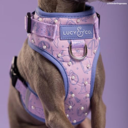 Lucy & Co. Magnificent Mermaids Pearl No-Pull Dog Harness, Adjustable Front Clip Harness with Comfort Padding, Small - color: Magnificent Mermaid, size: Small