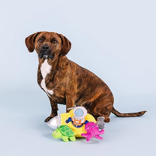 Fringe Studio Plush Dog Toy Set, Interactive Hide and Seek Play, Into The Deep, Pet Shop Collection (289249)
