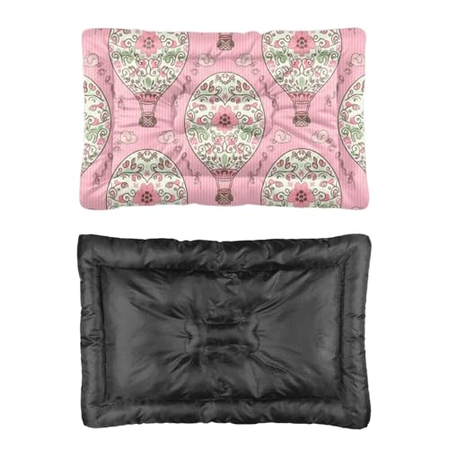 Ultra Soft Cat Beds with Anti-Slip Bottom, Pretty Air Balloons Dog Crate Tray Pet Pad Anti Anxiety Dog Bed Comfortable Bed Mat for Indoor& Outdoor Sofa Cars, Machine Washable 24 X 36 Inch - size: 36 × 24 inch