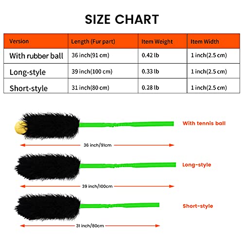 Dog Rope Toy,Dog Bungee Chaser Toy 100% Sheepskin,Sheep Smell Tug Toy for All Breeds(Green, Long Without Ball) - color: Green, size: Long Without Ball