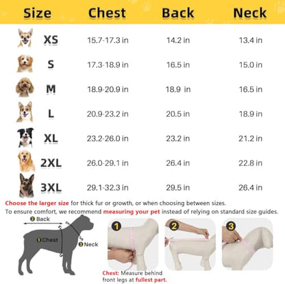 Lukovee Dog Raincoat - Waterproof Rain Jacket with Harness & Removable Hood, Reflective Double Layer Dog Rain Coat Poncho for Small Medium Large Dogs Puppy (L, Y) - size: Large