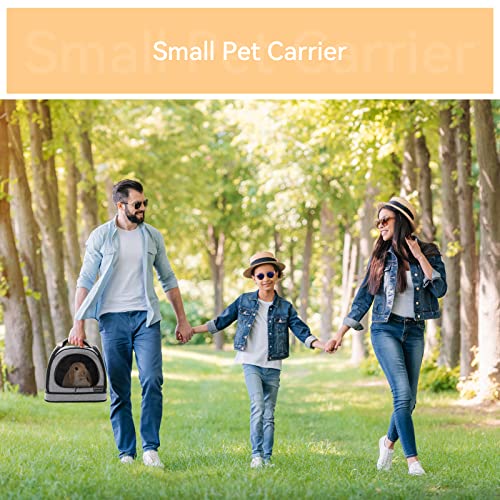 Petsfit Dog Travel Crate Small Design, Soft Sided Small Dog Kennel & Cat Kennel, Fit for Approved Travel, Camping, Outdoor Use