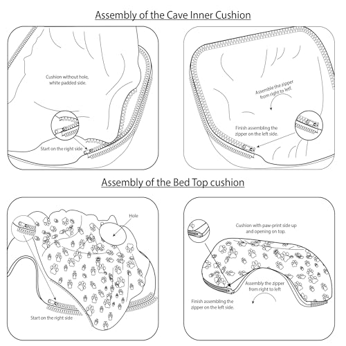 RINGTAIL Peekaboo Cat Cave Donut for Multiple & Large Cats Up to 30-45 lb, 3-in-1 Self Warming Cat Bed Tunnel with 2 Soft Fluffy Fleece Pet Blankets, Scratch, Detachable & Washable (Dark Gray, Large)