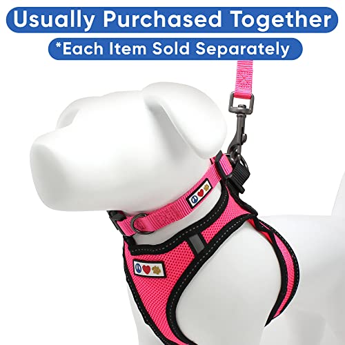 Pawtitas Dog Vest Harness Made with Breathable Air Mesh | All Weather Vest Harness for Extra Small Puppies and Large Cats with Quick-Release Buckle - Extra Small Pink Mesh Dog Harness - color: Pink, size: X-Small (Pack of 1)